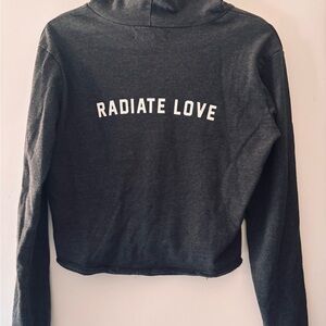 Spiritual Gangster Charcoal Hoodie sz S Radiate Love